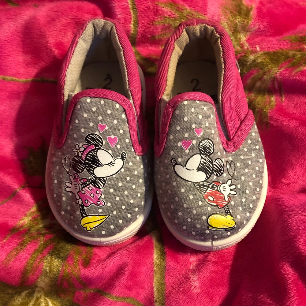 Disney pink gray an white
